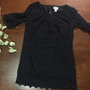 Linen black dress